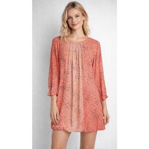 Pringle of Scotland 1815 Silk Mini Dress 3/4 Sleeve Lined Size 6